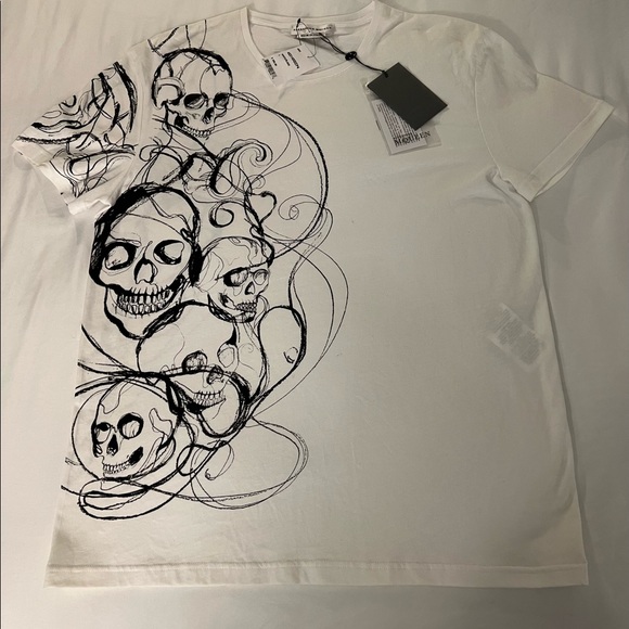 Brand New white/black Alexander McQueen shirt - Picture 2 of 4